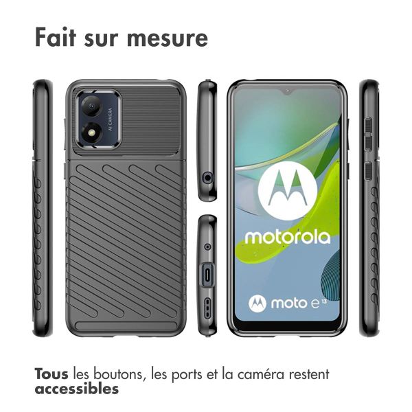 imoshion Coque arrière Thunder Motorola Moto E13 - Noir