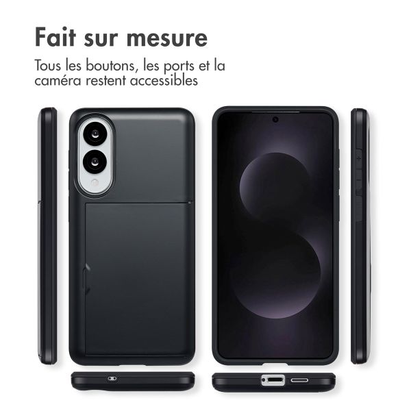 imoshion Coque arrière avec porte-cartes Samsung Galaxy S25 Edge - Noir