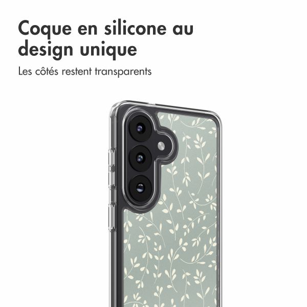 imoshion Coque Design Samsung Galaxy S26 - Smoke Green Flowers