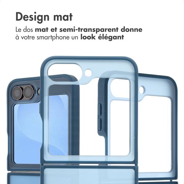 imoshion Coque Color Guard avec MagSafe Samsung Galaxy Z Flip 7 FE - Bleu foncé