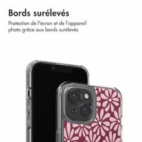 imoshion Coque Design Apple iPhone 15 - Bloom Love Blush