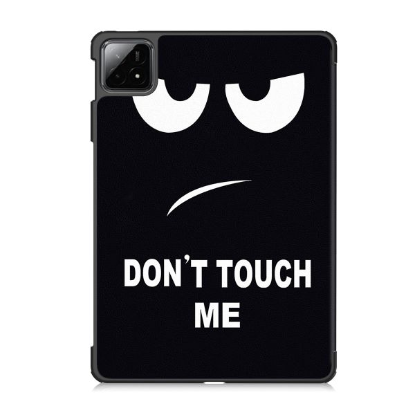 imoshion Coque tablette Design Trifold Xiaomi Pad 6S Pro 12.4 - Don't touch