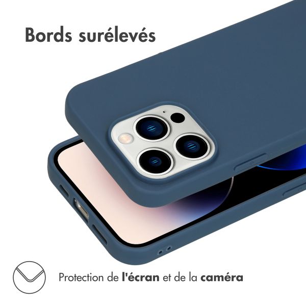 imoshion Coque Couleur Apple iPhone 14 Pro - Bleu foncé
