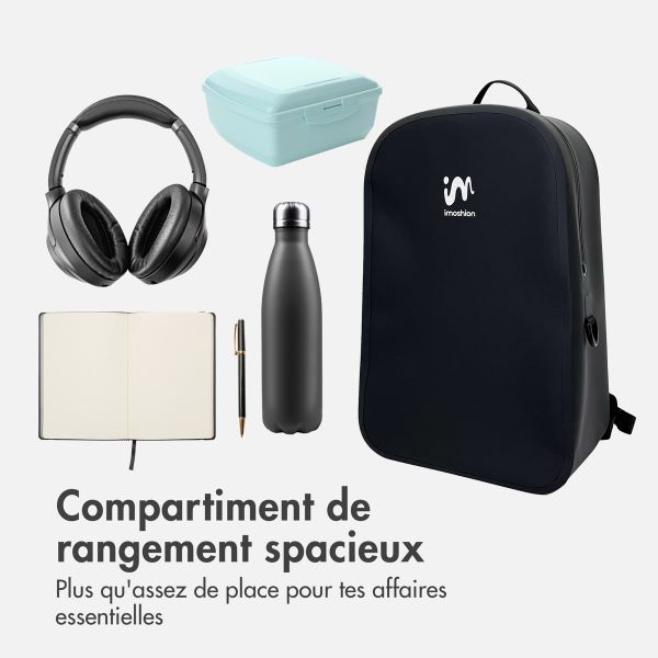 imoshion Sac à dos Hermétique et Étanche 20L - Grand - Noir