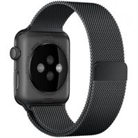 WiWu Bracelet milanais Apple Watch Series 1 á 10 / SE / Ultra (2) (44/45/46/49 mm) - Noir