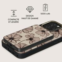 Burga Powerbank magnétique 5 000 mAh - MagSafe et Qi2 - Barely Yours / Gunmetal