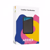 Accezz Porte-cartes MagSafe en cuir vintage avec support - Rustic Brown