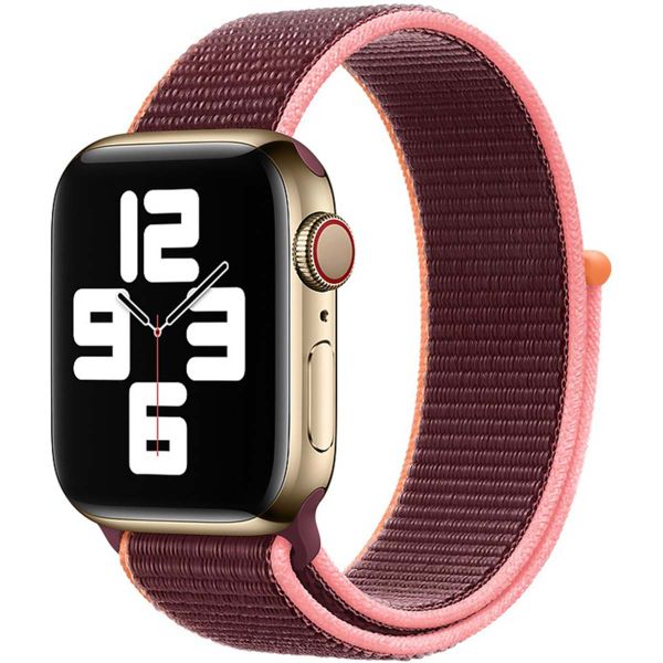 Apple Bracelet Sport Loop Apple Watch Series 1 t/m 9 / SE (38/40/41 mm) | Series 10 / 11 (42 mm) - Plum