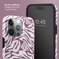Selencia Coque arrière Vivid Apple iPhone 15 Pro Max - Trippy Swirl Dark Rose
