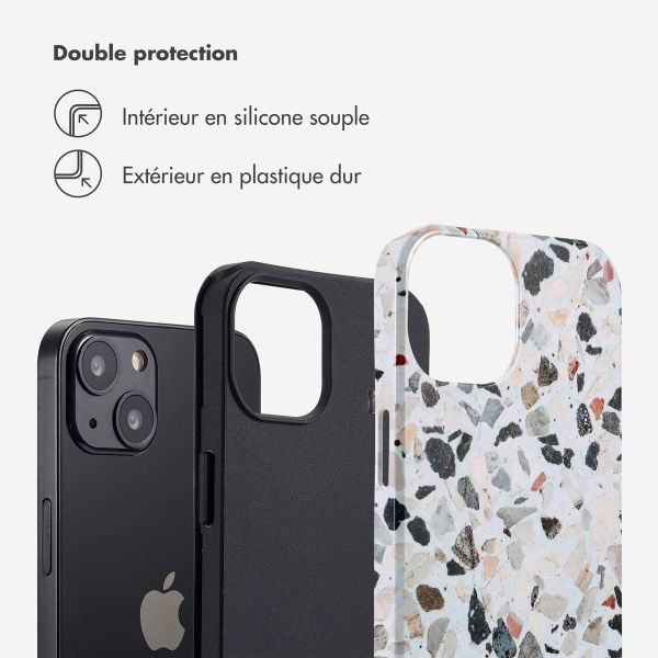 Selencia Coque arrière Vivid Apple iPhone 13 - Chic Terazzo