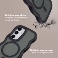 Selencia Coque arrière Wavy avec MagSafe Samsung Galaxy S24 / S25 - Noir