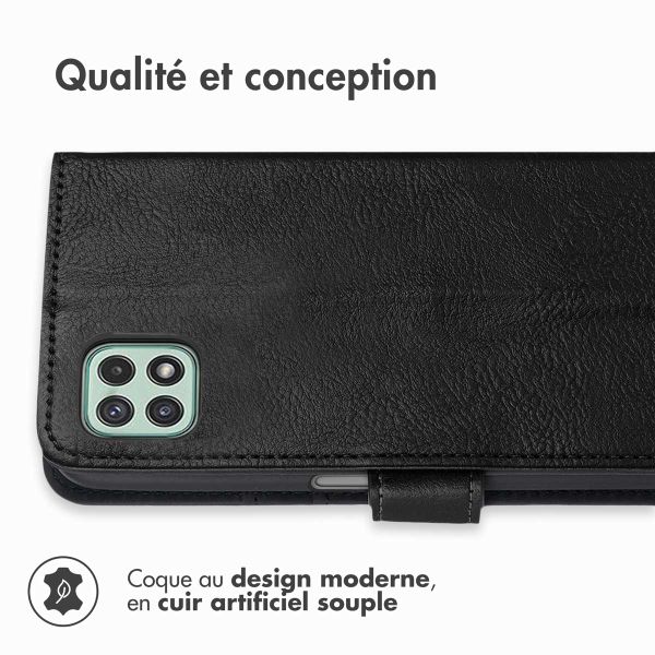 imoshion Étui de télephone portefeuille Samsung Galaxy A22 (5G) - Noir