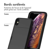 imoshion Coque arrière avec porte-cartes iPhone Xs / X - Noir