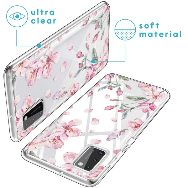 imoshion Coque Design Samsung Galaxy A41 - Fleur - Rose