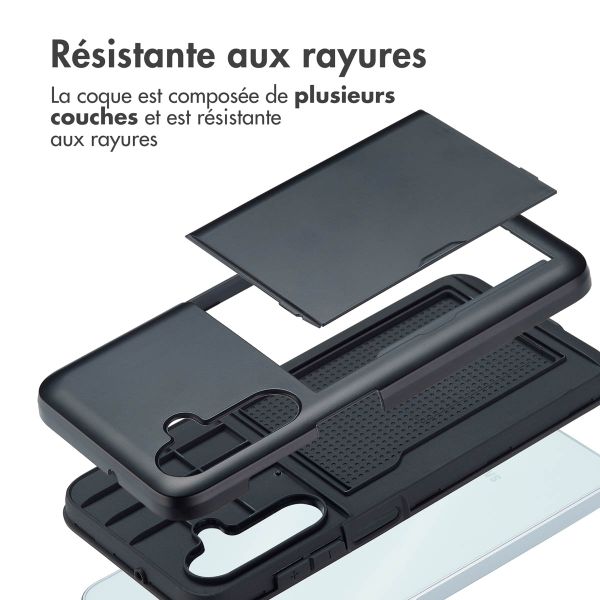 imoshion Coque arrière avec porte-cartes Samsung Galaxy A16 - Noir