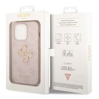 Guess Coque 4G Metal Logo Backcover Apple iPhone 15 Pro - Rose