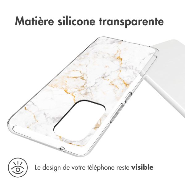 imoshion Coque Design Samsung Galaxy A53 - White Marble