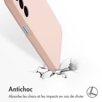 Accezz Coque Liquid Silicone Samsung Galaxy A16 - Rose
