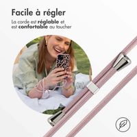 imoshion Coque design en silicone avec cordon Samsung Galaxy A13 (4G) - Animal Pink