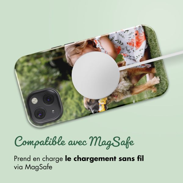Concevez votre propre coque Tough avec MagSafe Apple iPhone 13 - Blanc