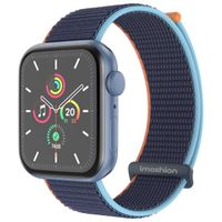 imoshion Bracelet en nylon Apple Watch Series 1 t/m 9 / SE (38/40/41 mm) | Series 10 / 11 (42 mm) - Dark Navy Blue