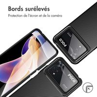 imoshion Coque silicone Carbon Xiaomi Poco X4 Pro - Noir