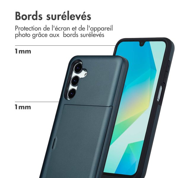 imoshion Coque arrière avec porte-cartes Samsung Galaxy A16 - Bleu foncé
