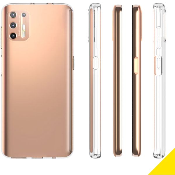 Accezz Coque Clear Motorola Moto G9 Plus - Transparent