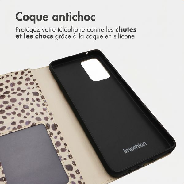 imoshion Étui de télephone portefeuille Design Samsung Galaxy A52(s) (5G/4G) - Black And White Dots