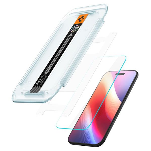 Spigen EZ Fit Glas.tR avec plateau d'installation - 1 pack Apple iPhone Air
