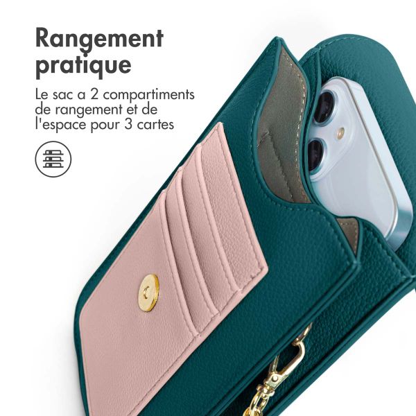 Selencia Sac téléphone Elegance - Vert foncé