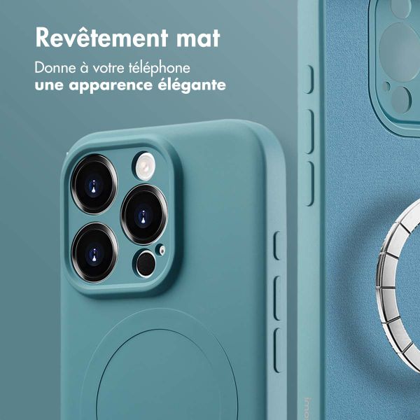imoshion Coque Couleur avec MagSafe Apple iPhone 16 Pro Max - Smoke Green