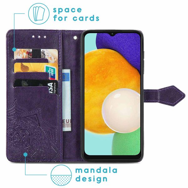 imoshion Etui de téléphone portefeuille Mandala Samsung Galaxy A13 (5G) / A04s - Violet