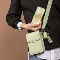 Selencia Sac téléphone serpent Avani Crossbody - Vert