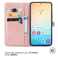 imoshion Etui de télephone Mandala Samsung Galaxy S24 / S25 - Rose Doré