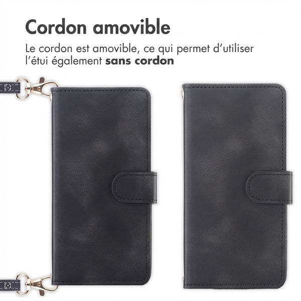 imoshion Etui de télephone portefeuille avec cordon OnePlus 15 - Noir