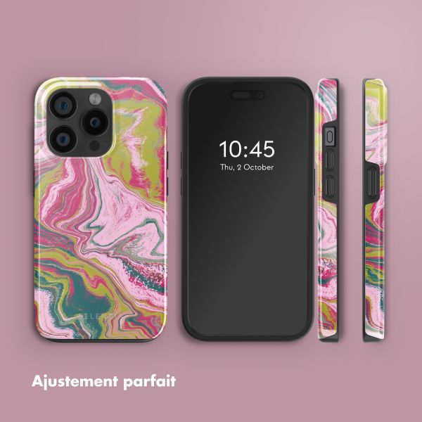 Selencia Coque arrière Vivid avec MagSafe Apple iPhone 15 Pro - Marble Pink