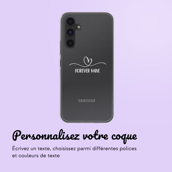 Coque personnalisée avec un cœur élégant Samsung Galaxy A54 (5G)- Transparent