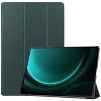 imoshion Coque tablette Trifold Samsung Tab S10 Plus / Tab S9 FE Plus / Tab S9 Plus 12.4 pouces - Vert foncé