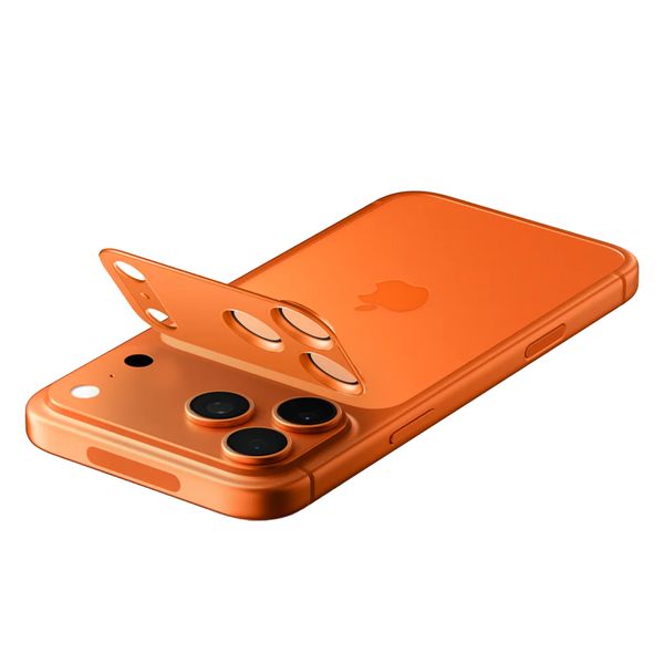 Spigen GLAStR EZ Fit Optik protection caméra pour Apple iPhone 17 Pro Max - Orange