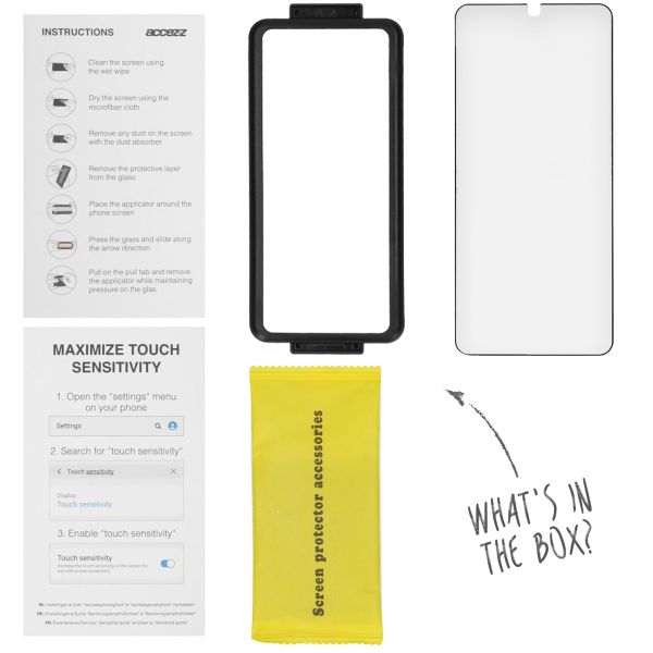 Accezz Protection d'écran en verre trempé Glass + Applicateur Samsung Galaxy S21 Plus