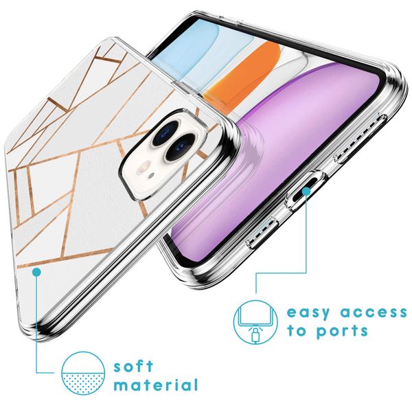 imoshion Coque Design iPhone 11 - White Graphic