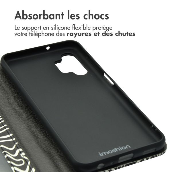 imoshion Étui de télephone portefeuille Design Samsung Galaxy A13 (4G) - Black And White