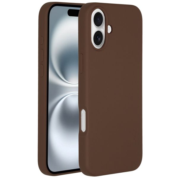 Accezz Coque Liquid Silicone avec MagSafe iPhone 16 Plus - New Tea Brown