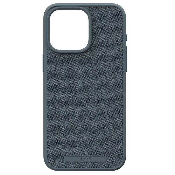 Njorð Collections Coque en tissu MagSafe iPhone 15 Pro Max - Dark Grey