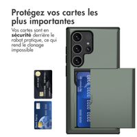 imoshion Coque arrière avec porte-cartes Samsung Galaxy S24 Ultra - Vert foncé