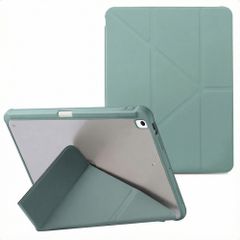 imoshion Coque tablette Origami Apple iPad 9 (2021) 10.2 pouces / iPad 8 (2020) 10.2 pouces / iPad 7 (2019) 10.2 pouces - Vert foncé
