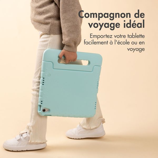 imoshion Coque kidsproof avec poignée Apple iPad 11 (2025) 11 pouces A16 / iPad 10 (2022) 10.9 pouces - Soft Blue