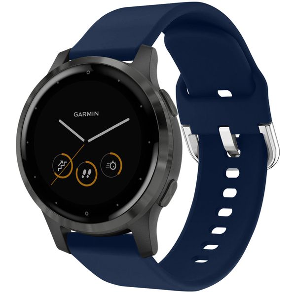 imoshion Bracelet silicone Garmin Vivoactive 4L - Bleu foncé