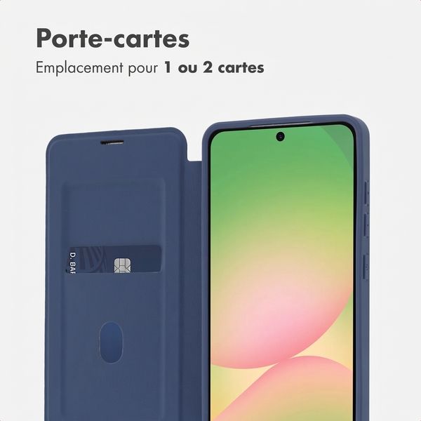 imoshion Bookcase transparente avec MagSafe Samsung Galaxy A57 (5G) - Bleu
